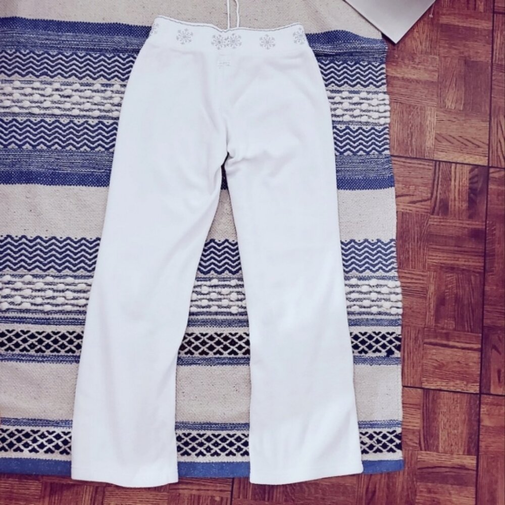 Vintage La Senza Fleece White Pj Bottoms
